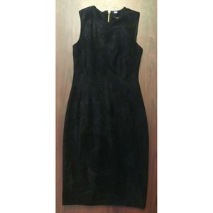 Calvin Klein Faux Suede Sheath Dress Size 2